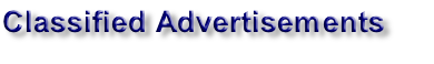 Classified Advertisements 